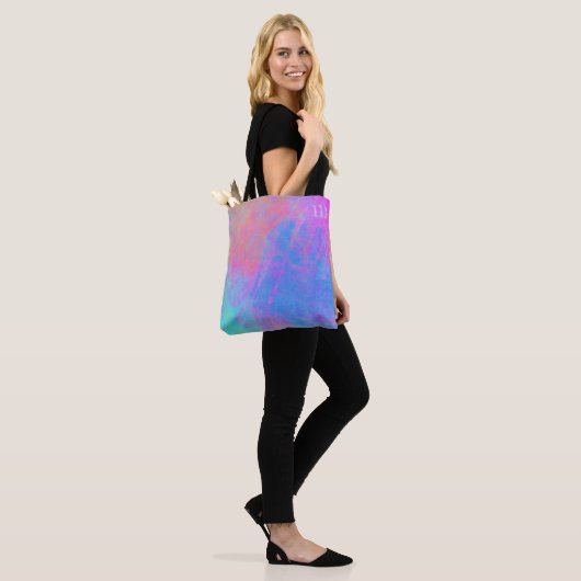 Heldere Multicolor Splashes Tote Bag (Op model)