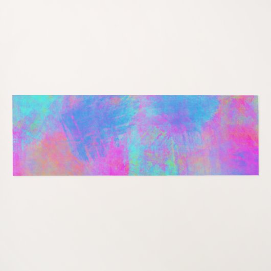 Heldere Multicolor Splashes Yogamat (Achterkant (horizontaal))