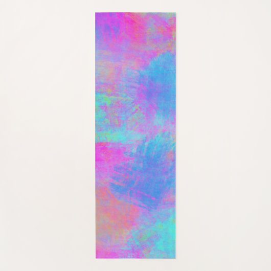 Heldere Multicolor Splashes Yogamat (Voorkant)
