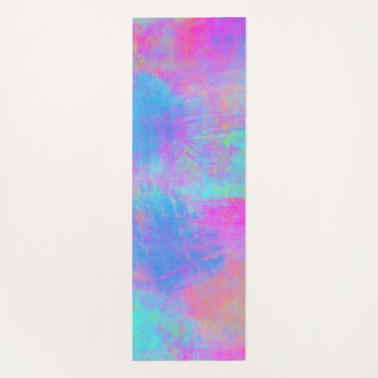 Heldere Multicolor Splashes Yogamat (Achterkant)