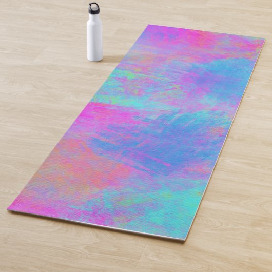 Heldere Multicolor Splashes Yogamat (In situ)