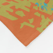 Heldere Muzieknoten op de explosie van kleur Fleece Deken (Hoek)