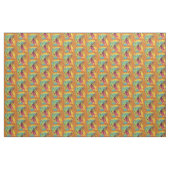 Heldere Muzieknoten op de explosie van kleur Stof (Fat Quarter)