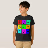 heldere muzieksymbolen t-shirt (Voorkant volledig)