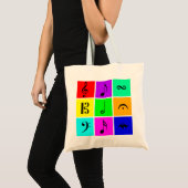 heldere muzieksymbolen tote bag (Voorkant (product))