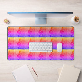 Heldere muzikale Note Desk Mat