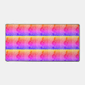 Heldere muzikale Note Desk Mat (Voorkant)
