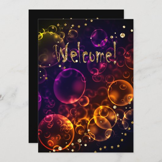 Heldere mythische lenzen veroorzaken een zeepbel i kaart (Voorkant / Achterkant)