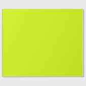 Heldere Neon Geel Groen Chartreuse Effen Kleur Cadeaupapier (Vlak)