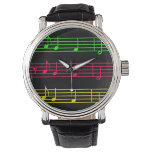 Heldere Neon Notes - Let op Horloge