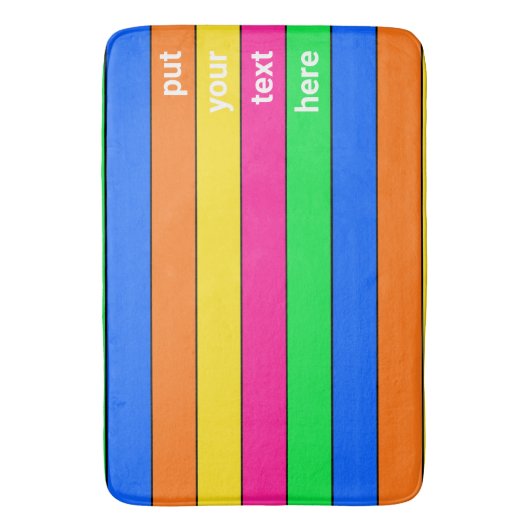 HELDERE NEON ROZE GEEL BLAUW GROEN SINAASAPPEL STR BADMAT (Voorkant Verticaal)