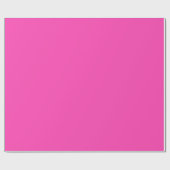 Heldere neon roze levendige effen kleur cadeaupapier (Vlak)