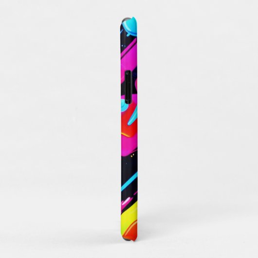 Heldere Neon Splashes in Abstracte kunst Case-Mate iPhone Case (Achterkant/rechts)