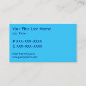 Heldere neon zebra strepen aandacht visitekaartjes (Achterkant)