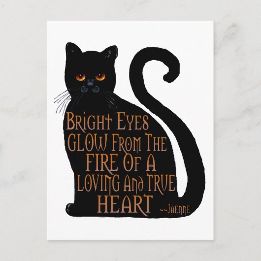 Heldere ogen briefkaart (Voorkant)