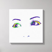 Heldere ogen canvas afdruk (Voorkant)