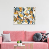 Heldere ogen canvas afdruk (Insitu (Woonkamer))