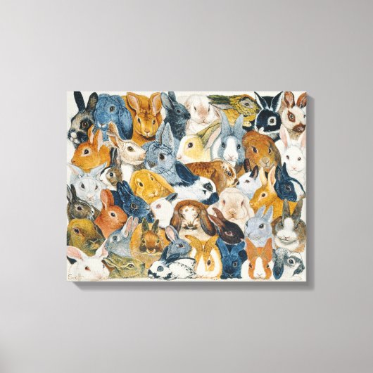 Heldere ogen canvas afdruk (Voorkant)