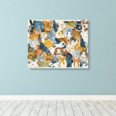 Heldere ogen canvas afdruk (Insitu (Houten vloer))