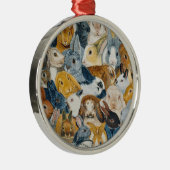 Heldere ogen metalen ornament (Rechts)