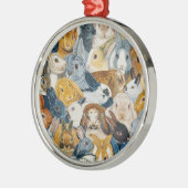 Heldere ogen metalen ornament (Links)