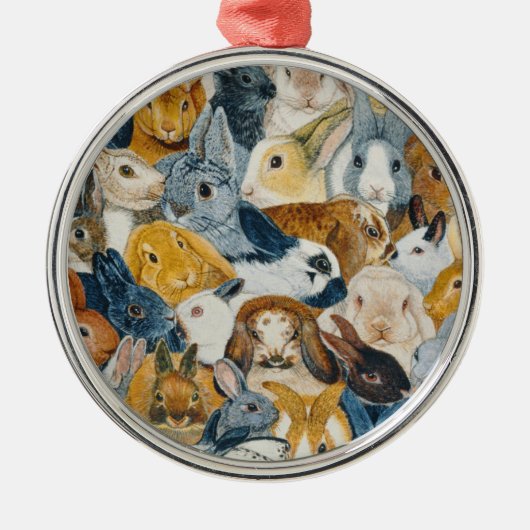 Heldere ogen metalen ornament (Voorkant)