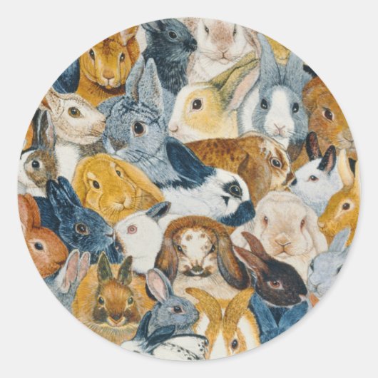 Heldere ogen ronde sticker (Voorkant)
