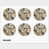 Heldere ogen ronde sticker (Vel)