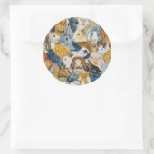 Heldere ogen ronde sticker (Tas)
