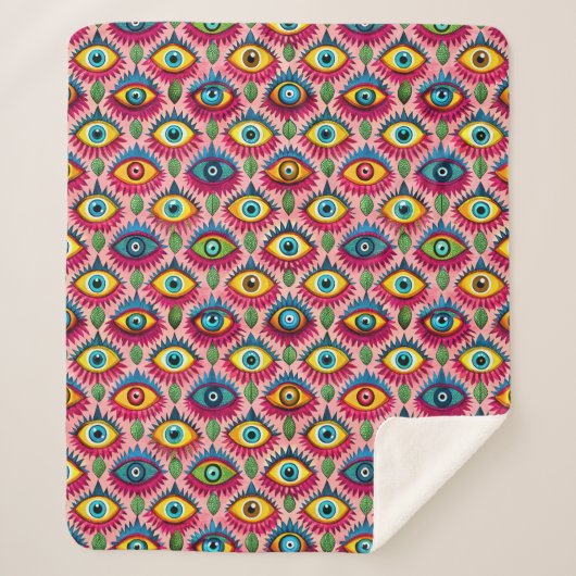 Heldere ogen sherpa deken (Voorkant)
