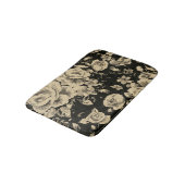 Heldere  oliebloemen op zwart badmat (Gekanteld)