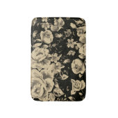 Heldere  oliebloemen op zwart badmat (Voorkant Verticaal)