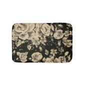 Heldere  oliebloemen op zwart badmat (Voorkant)