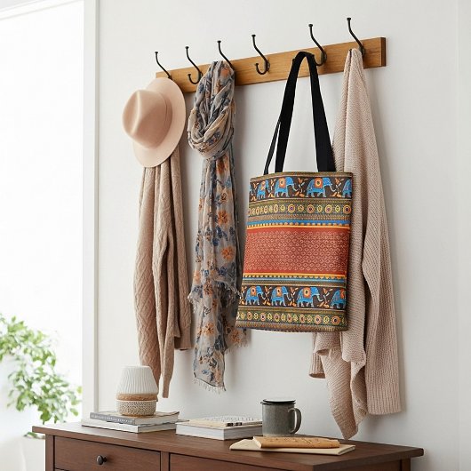 Heldere olifanten tote bag