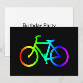 Heldere Ombre Regenboog Fiets Kaart (Voorkant / Achterkant)