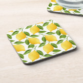 Heldere onderzetters van kunststof voor citroenen (Linkerzijde)