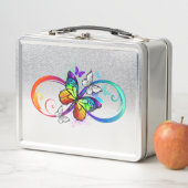 Heldere oneindigheid met regenboog vlinder (In situ)