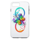 Heldere oneindigheid met regenboog vlinder Case-Mate iPhone case (Achterkant)