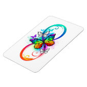 Heldere oneindigheid met regenboogvlinder magneet (Linkerzijde)