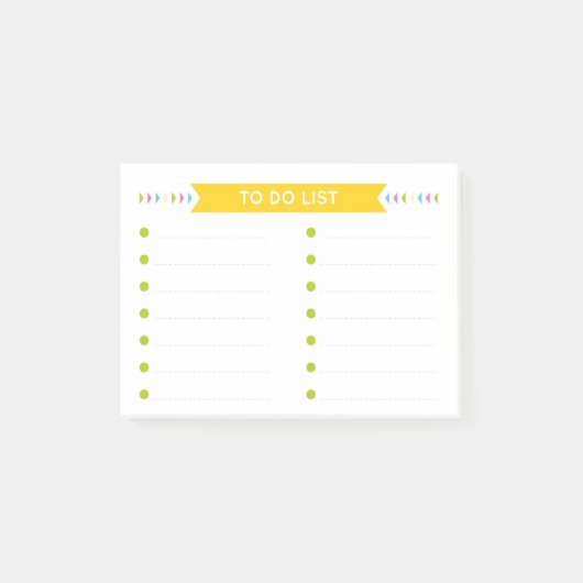 Heldere Opgewekte Takenlijst Post-it® Notes (Voorkant)