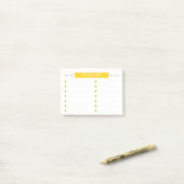 Heldere Opgewekte Takenlijst Post-it® Notes (Op bureau)