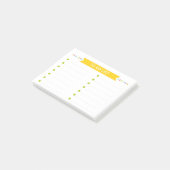 Heldere Opgewekte Takenlijst Post-it® Notes (Schuin)