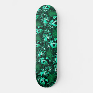 Heldere, opwindende groene tinten persoonlijk skateboard