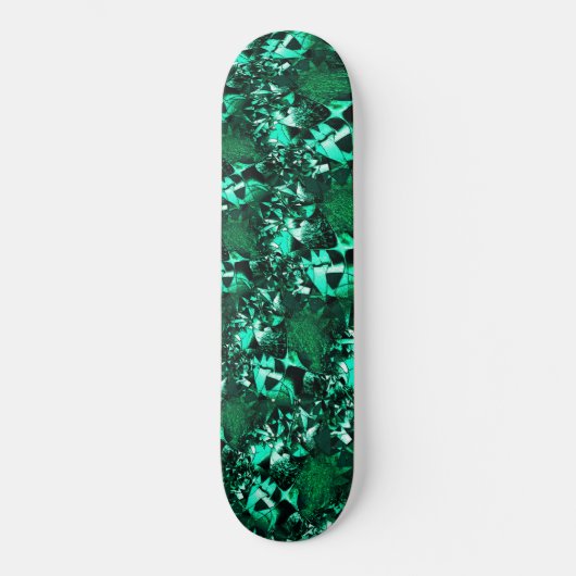 Heldere, opwindende groene tinten persoonlijk skateboard (Voorkant)