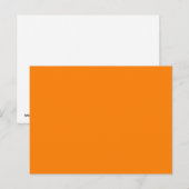 heldere oranje DIY aangepaste achtergrondsjabloon Briefkaart (Voorkant / Achterkant)