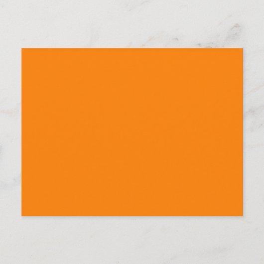 heldere oranje DIY aangepaste achtergrondsjabloon Briefkaart (Voorkant)