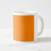 heldere oranje DIY aangepaste achtergrondsjabloon Grote Koffiekop (Voorkant rechts)