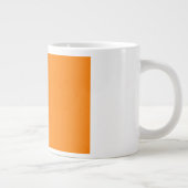 heldere oranje DIY aangepaste achtergrondsjabloon Grote Koffiekop (Rechts)