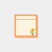 Heldere Oranje en gele zonnebloem Post-it® Notes (Voorkant)