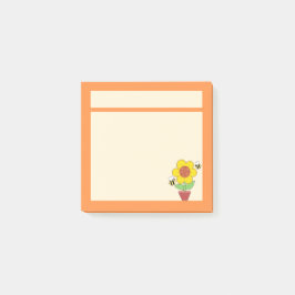 Heldere Oranje en gele zonnebloem Post-it® Notes